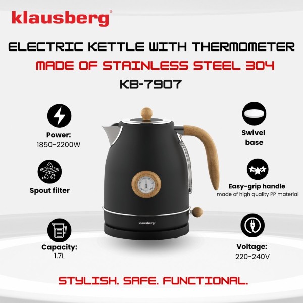 Czajnik elektryczny Klausberg KB-7907 (1.7 l)