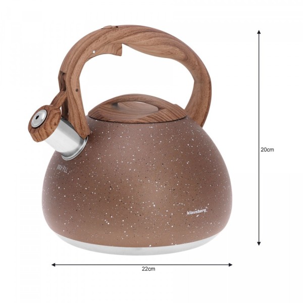 СТАЛЕВИЙ ЧАЙНИК 2,8 Л WOOD LINE KLAUSBERG KB-7396 / 7510