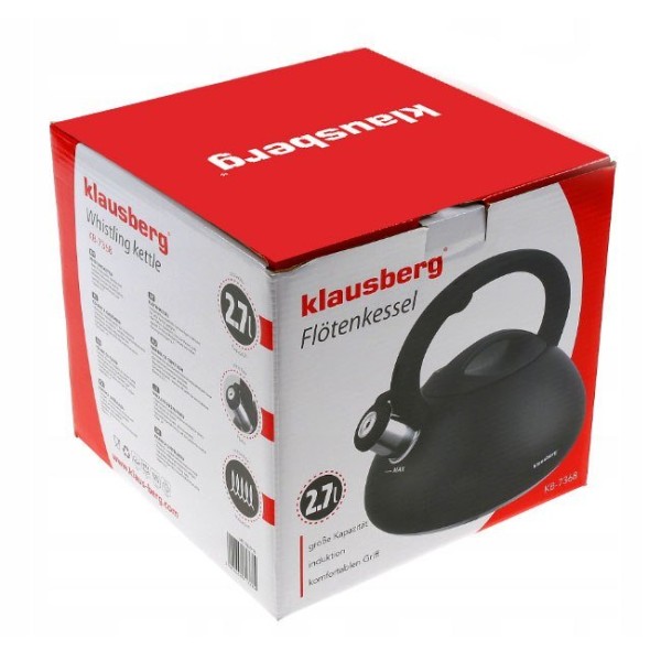 СТАЛЕВИЙ ЧАЙНИК 2.7 Л KLAUSBERG KB-7368