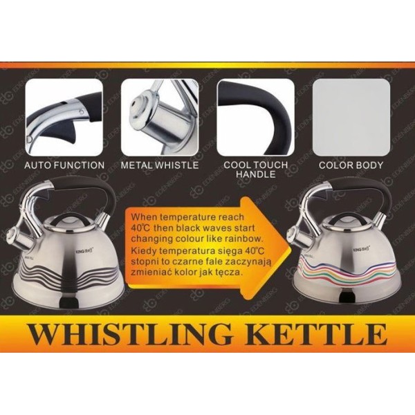 Czajnik stalowy Kinghoff KB-7048 (3.0 l)