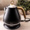 Електричний чайник з нержавіючої сталі 1,7 л чорного кольору Klausberg KB-7706