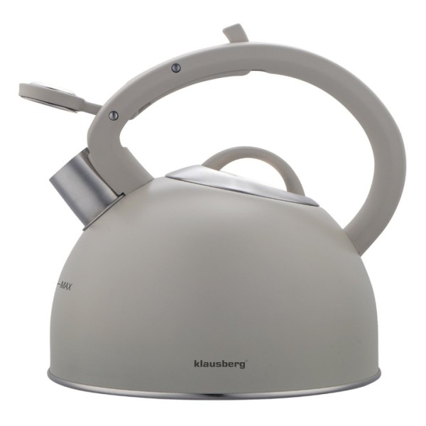 СТАЛЕВИЙ ЧАЙНИК ЗІ СВИСТКОМ 2,5 Л KLAUSBERG KB-7912