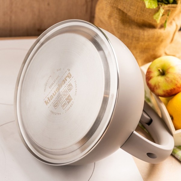 СТАЛЕВИЙ ЧАЙНИК ЗІ СВИСТКОМ 2,5 Л KLAUSBERG KB-7912