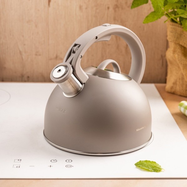 СТАЛЕВИЙ ЧАЙНИК ЗІ СВИСТКОМ 2,5 Л KLAUSBERG KB-7912