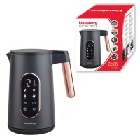 Електричний чайник з контролем температури 1,7 л бездротовий чорний KLAUSBERG KB-7892