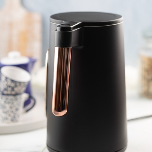 Електричний чайник з контролем температури 1,7 л бездротовий чорний KLAUSBERG KB-7892