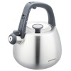 СТАЛЕВИЙ ГАЗОВИЙ ЧАЙНИК 2,5 Л ІНДУКЦІЙНИЙ KLAUSBERG KB-7773 СРІБНИЙ САТИН