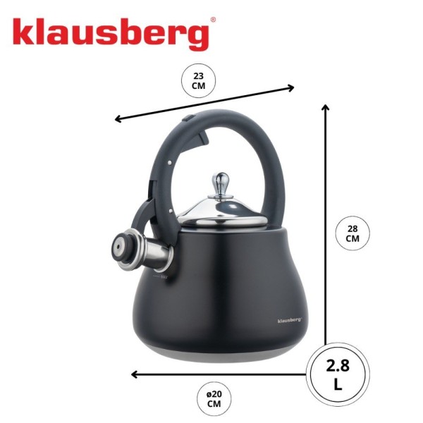 Czajnik stalowy Klausberg KB-7918 (2,8 l, indukcja)