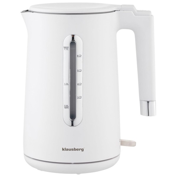 БЕЗДРОТОВИЙ ЕЛЕКТРИЧНИЙ ЧАЙНИК 1,7 Л БІЛИЙ KLAUSBERG KB-7890