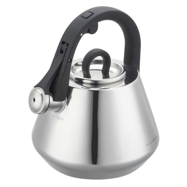 СТАЛЕВИЙ ЧАЙНИК ЗІ СВИСТКОМ 2,5 Л KLAUSBERG KB-7947