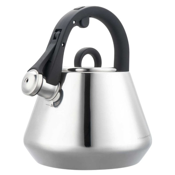 СТАЛЕВИЙ ЧАЙНИК ЗІ СВИСТКОМ 2,5 Л KLAUSBERG KB-7947