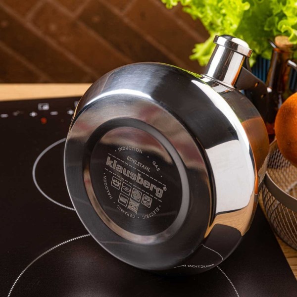 СТАЛЕВИЙ ЧАЙНИК ЗІ СВИСТКОМ 2,5 Л KLAUSBERG KB-7947