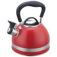 СТАЛЕВИЙ ІНДУКЦІЙНИЙ ЧАЙНИК 1,8 Л KINGHOFF KH-1853 ЧЕРВОНИЙ