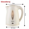 Електричний чайник 1.2 л Klausberg KB-9002 Cream