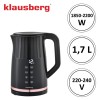 Czajnik elektryczny Klausberg KB-7896 (1.7 l, regulacja temperatury)