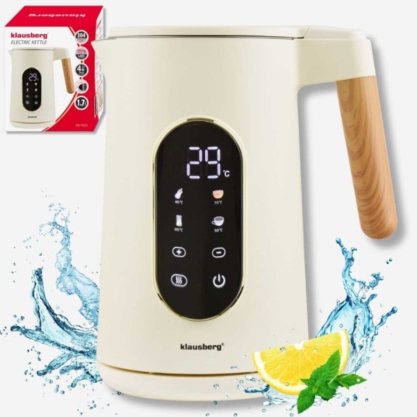 Електричний чайник 1.7 л Klausberg KB-9005 з регулюванням температури