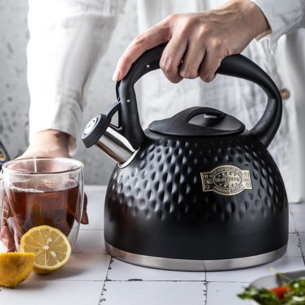 СТАЛЕВИЙ ЧАЙНИК 3,0 Л З ТОВСТИМ ДНОМ KLAUSBERG KB-7643