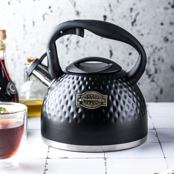 СТАЛЕВИЙ ЧАЙНИК 3,0 Л З ТОВСТИМ ДНОМ KLAUSBERG KB-7643