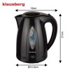 Електричний чайник 1.2 л Klausberg KB-9001 чорний