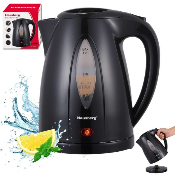 Електричний чайник 1.2 л Klausberg KB-9001 чорний