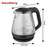 Електричний скляний чайник 1,2 л Klausberg KB-9003 LED