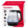 Електричний скляний чайник 1,2 л Klausberg KB-9003 LED