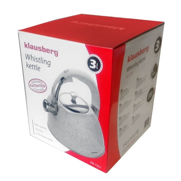Czajnik stalowy Klausberg MARMO KB-7261 (3.0 l)