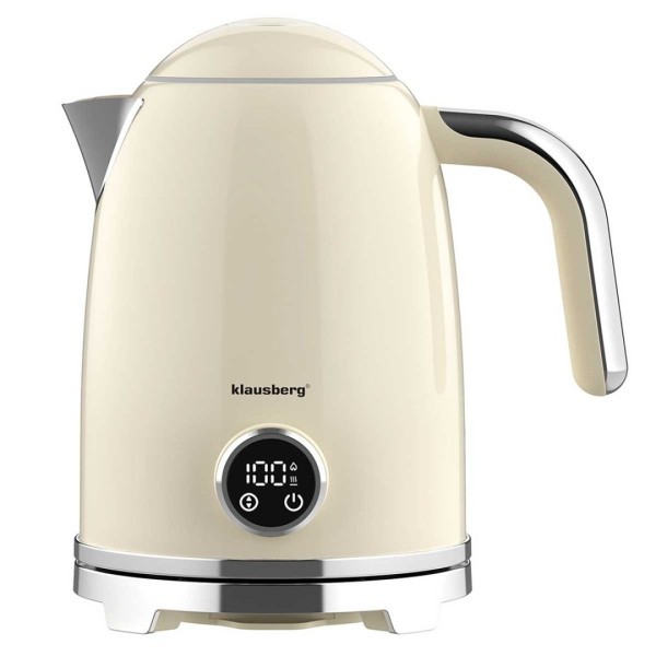 Електричний чайник 1,7 л зі світлодіодним термометром Klausberg KB-9028 Retro