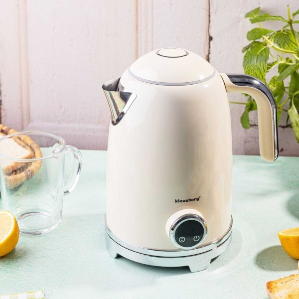 Електричний чайник 1,7 л зі світлодіодним термометром Klausberg KB-9028 Retro