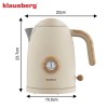 Електричний чайник 1,7 л з термометром Klausberg KB-9020
