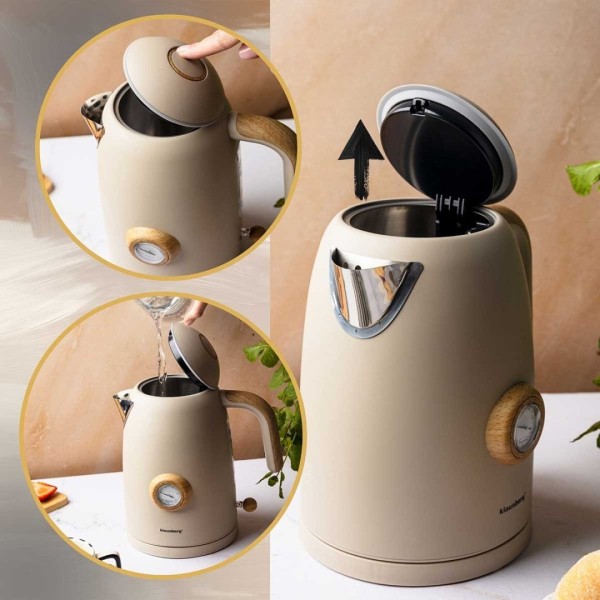 Електричний чайник 1,7 л з термометром Klausberg KB-9020