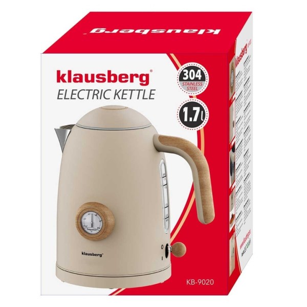 Електричний чайник 1,7 л з термометром Klausberg KB-9020