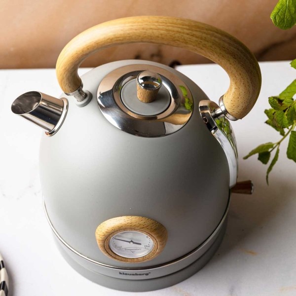 Електричний чайник 1,8 л з термометром Klausberg KB-9009 Retro