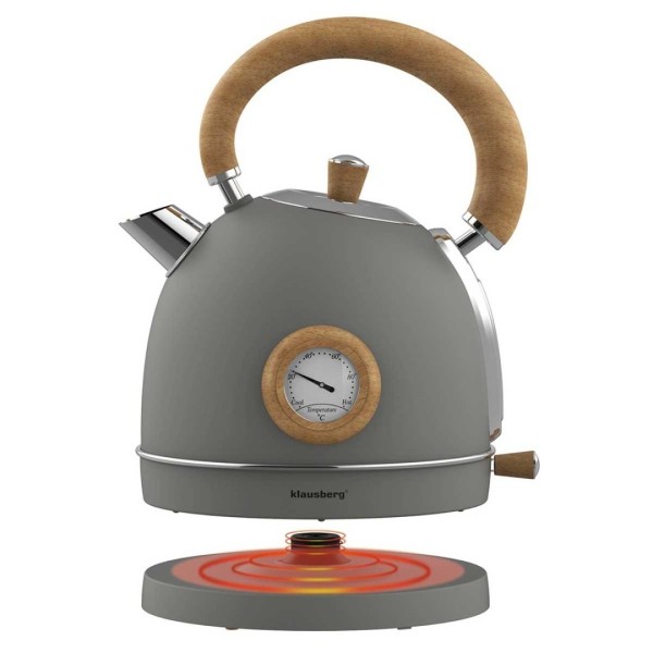 Електричний чайник 1,8 л з термометром Klausberg KB-9009 Retro