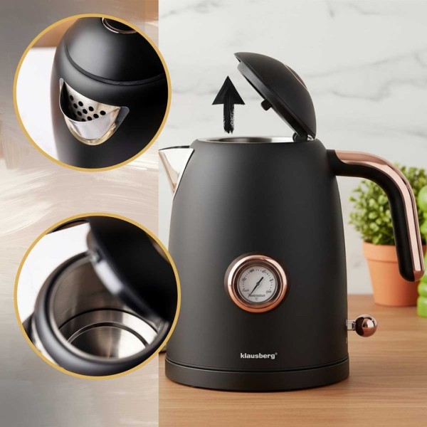 Czajnik elektryczny 1,7 l Klausberg KB-9019 (z termometrem)