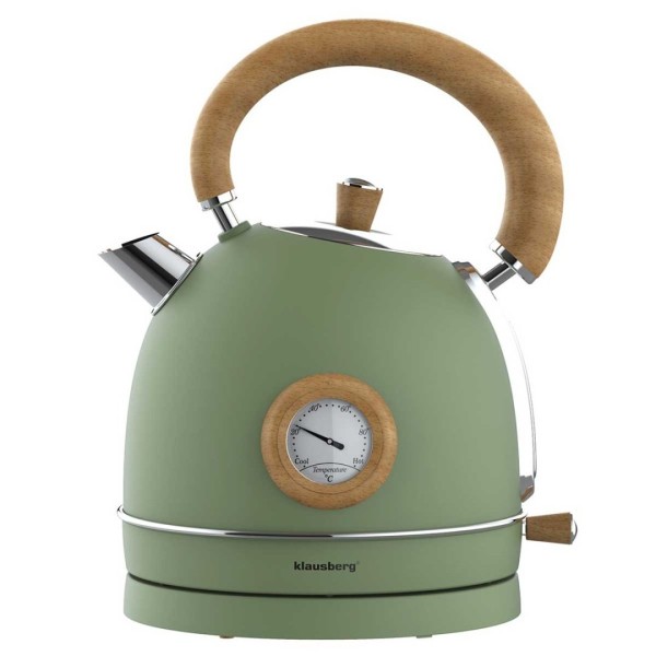 Електричний чайник 1,8 л з термометром Klausberg KB-9008 Retro