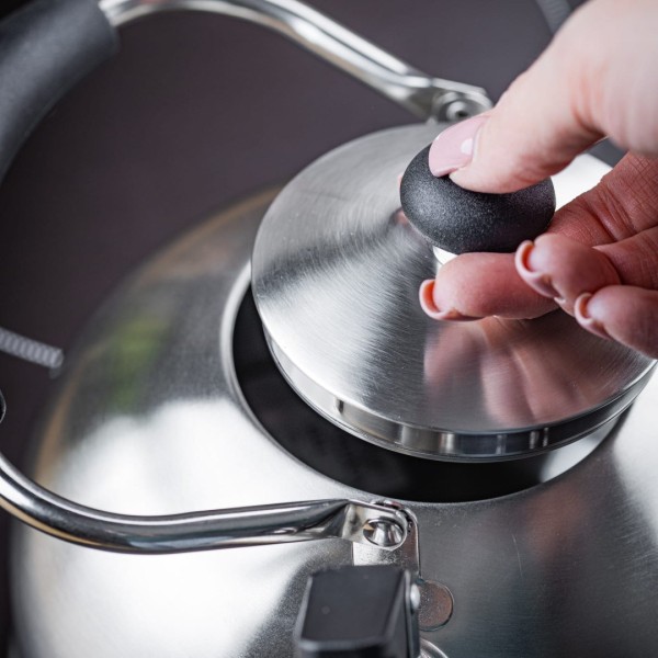 СТАЛЕВИЙ ІНДУКЦІЙНИЙ ЧАЙНИК 2,5 Л KINGHOFF KH-1859 СРІБЛЯСТИЙ