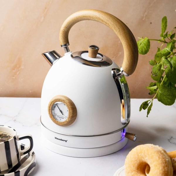 Електричний чайник 1,8 л з термометром Klausberg KB-9007 Retro