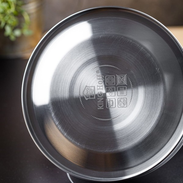 СТАЛЕВИЙ ІНДУКЦІЙНИЙ ЧАЙНИК 1,8 Л KINGHOFF KH-1852 БІЛИЙ