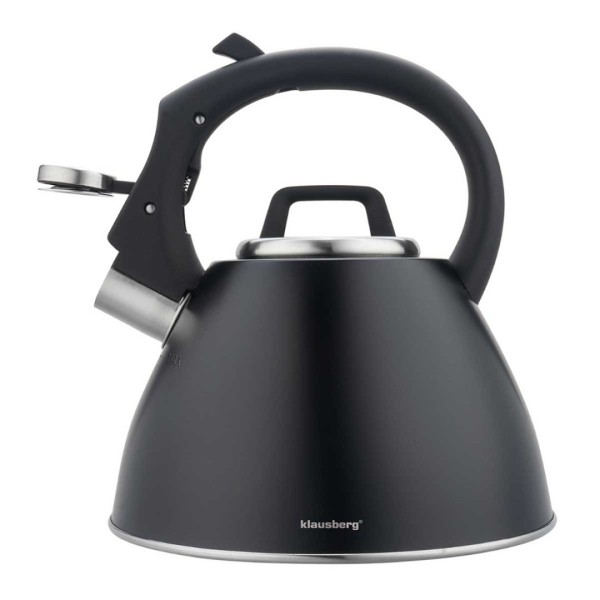 СТАЛЕВИЙ ЧАЙНИК ЗІ СВИСТКОМ 2,5 Л KLAUSBERG KB-7952