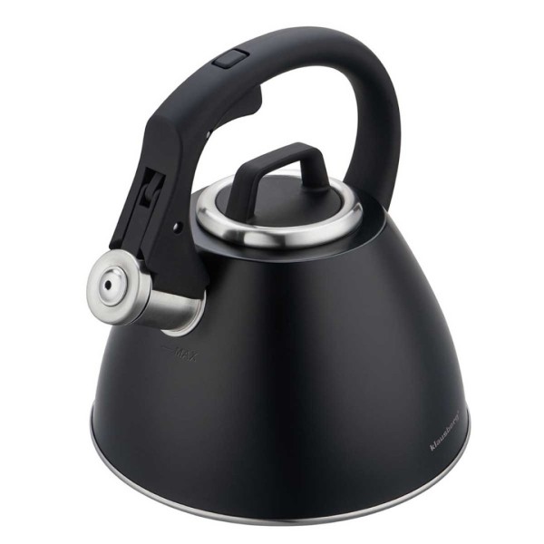 СТАЛЕВИЙ ЧАЙНИК ЗІ СВИСТКОМ 2,5 Л KLAUSBERG KB-7952