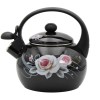 Емальований чайник 2.2 л Brunbeste Black Rose BB-4551