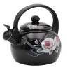 Емальований чайник 2.2 л Brunbeste Black Rose BB-4551