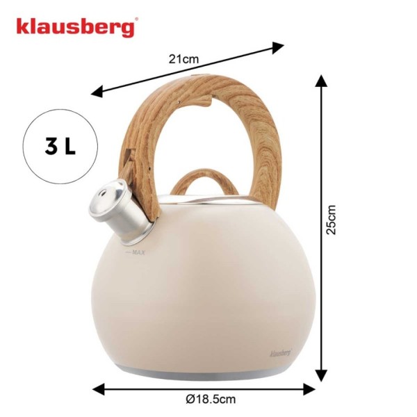 Czajnik stalowy Klausberg KB-7956 (3 l)
