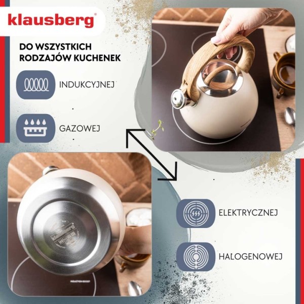 Czajnik stalowy Klausberg KB-7956 (3 l)