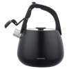 СТАЛЕВИЙ ГАЗОВИЙ ЧАЙНИК 2,5 Л ІНДУКЦІЙНИЙ KLAUSBERG KB-7774 МАТОВИЙ ЧОРНИЙ