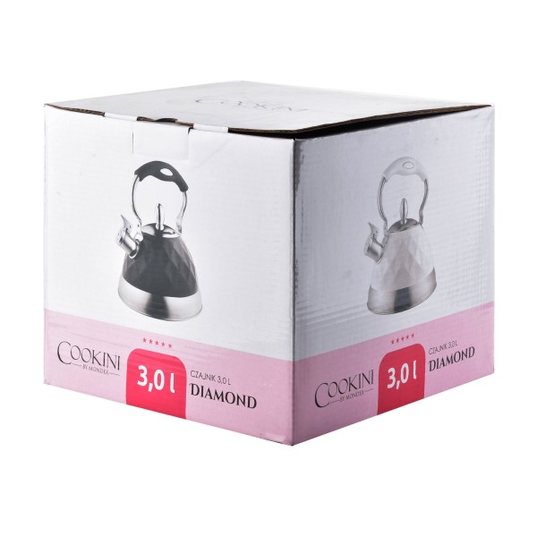 Czajnik do gotowania wody Cookini DIAMOND SILVER (3,0 l)