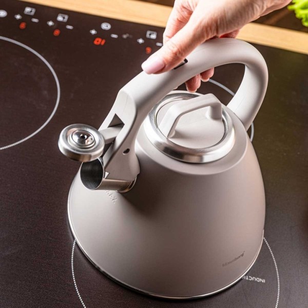 СТАЛЕВИЙ ЧАЙНИК ЗІ СВИСТКОМ 2,5 Л KLAUSBERG KB-7953