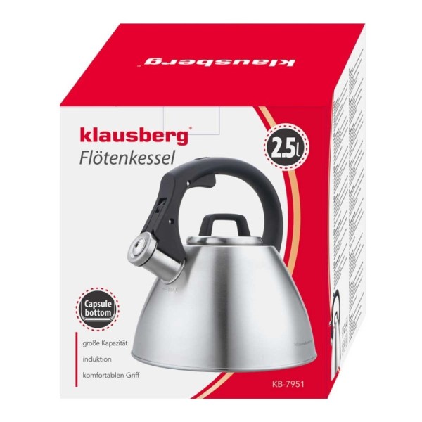 Czajnik stalowy Klausberg KB-7951 (2,5 l)