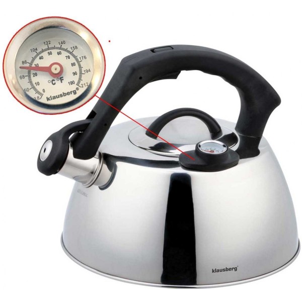 Czajnik stalowy z termometrem Klausberg KB-7370 (3.0 l)